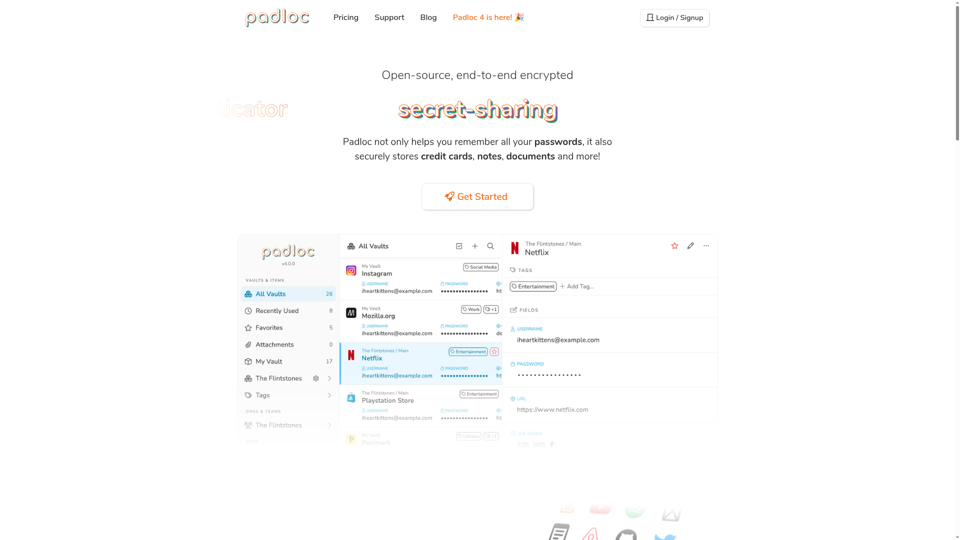 Padloc Screenshot