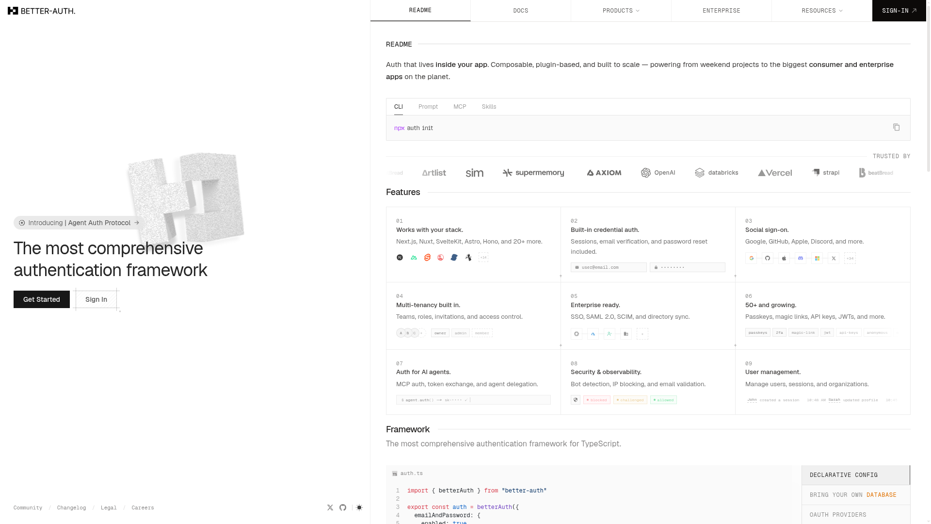 Better Auth Screenshot