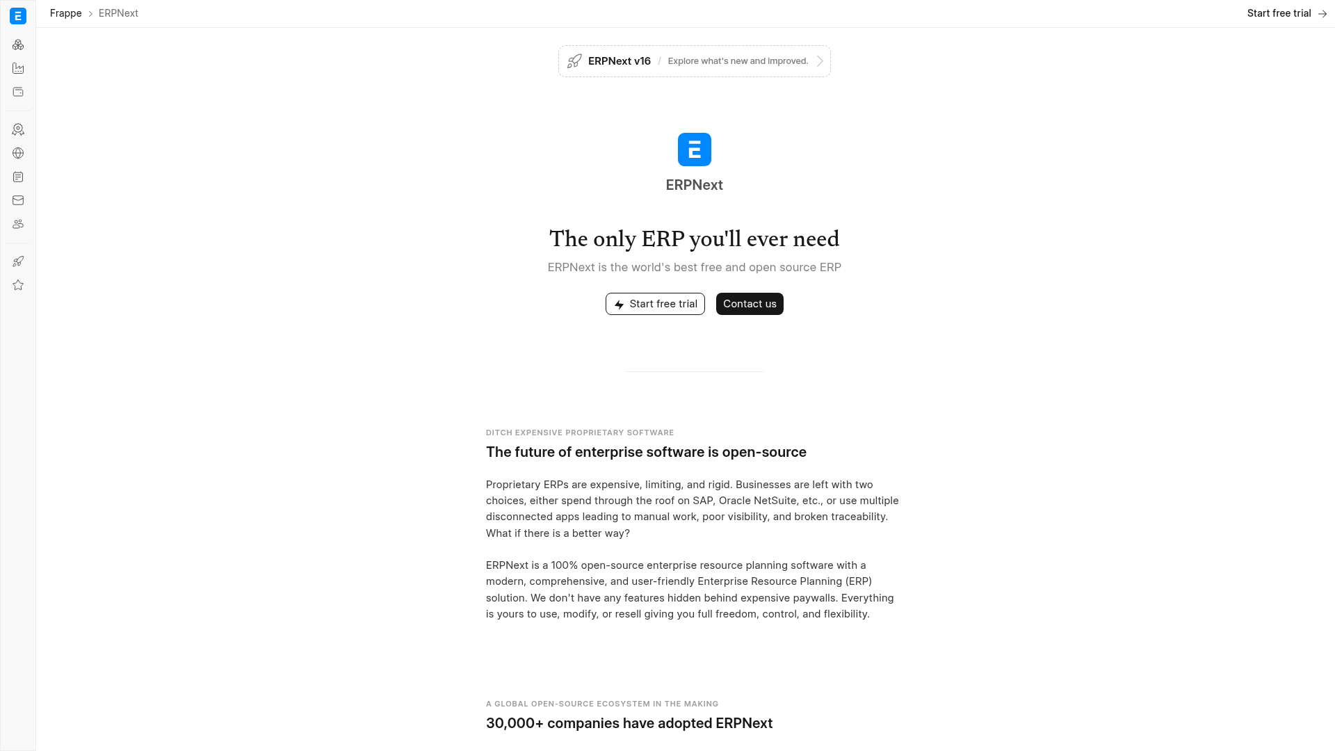 ERPNext Screenshot