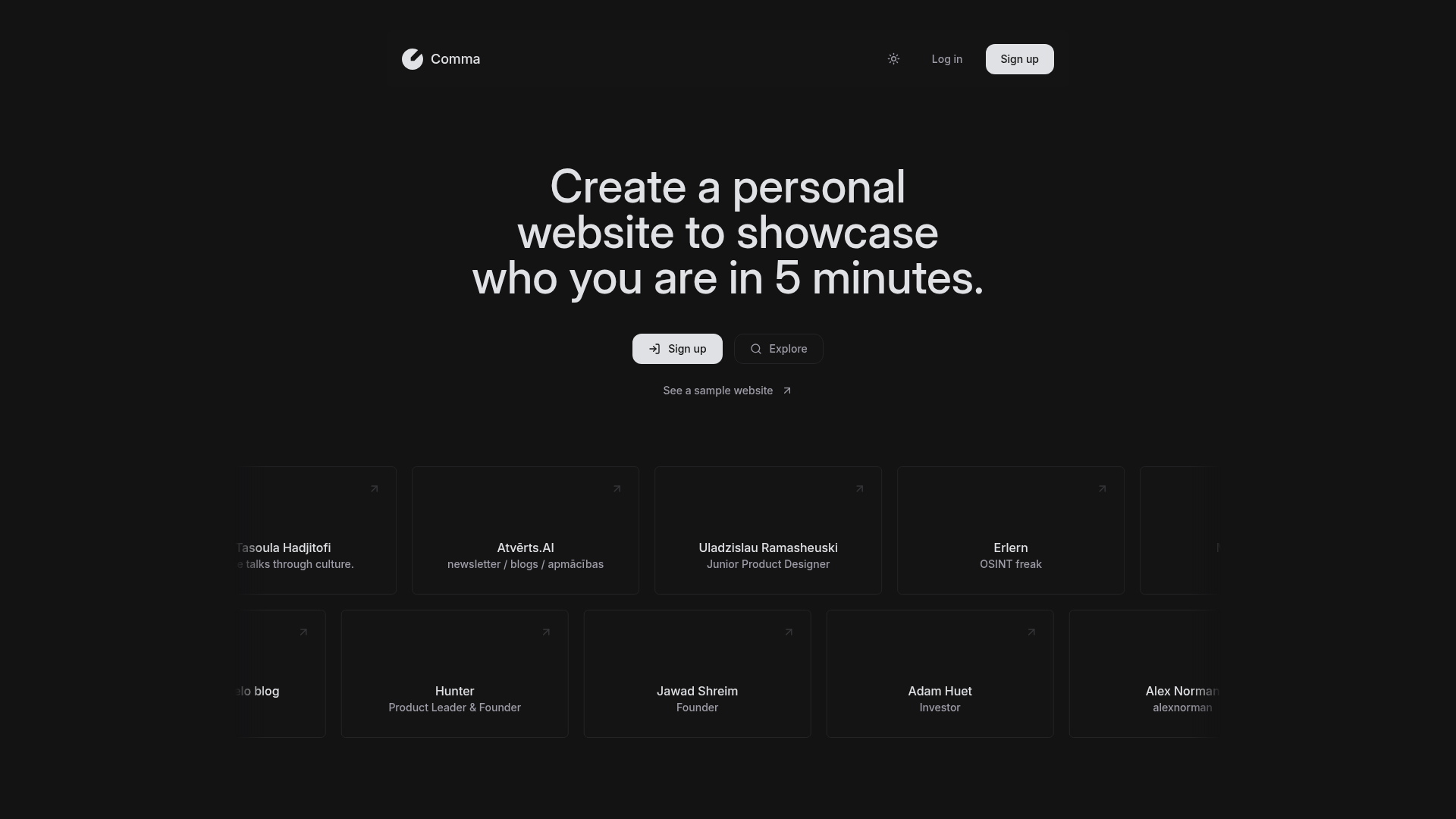 Comma Screenshot
