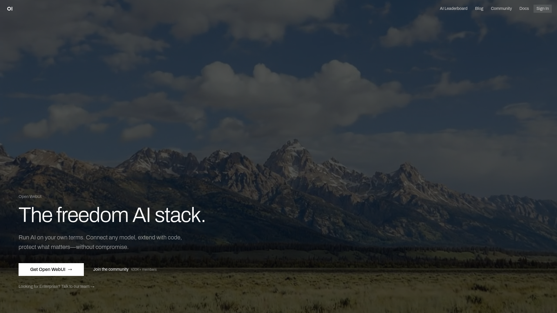 Open WebUI Screenshot