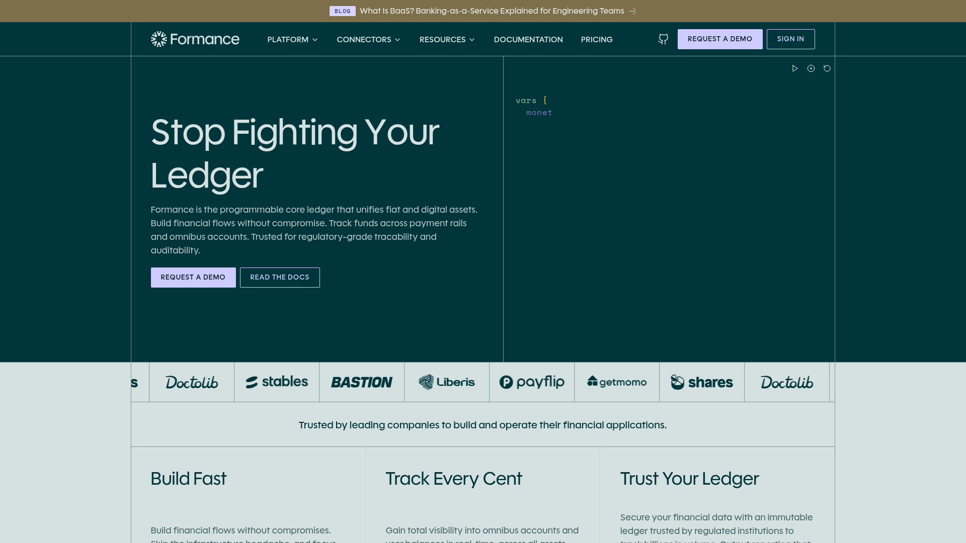 Formance Screenshot