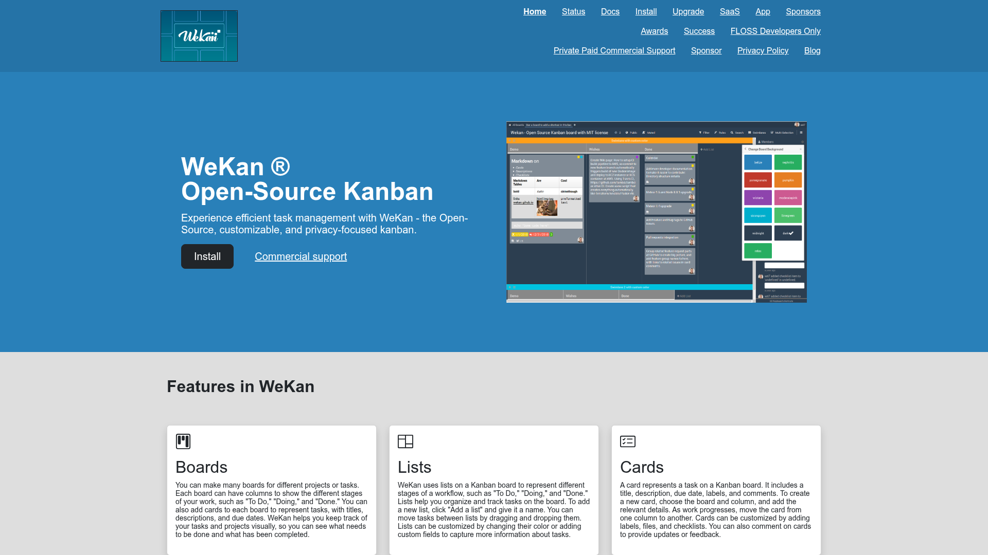 Wekan Screenshot