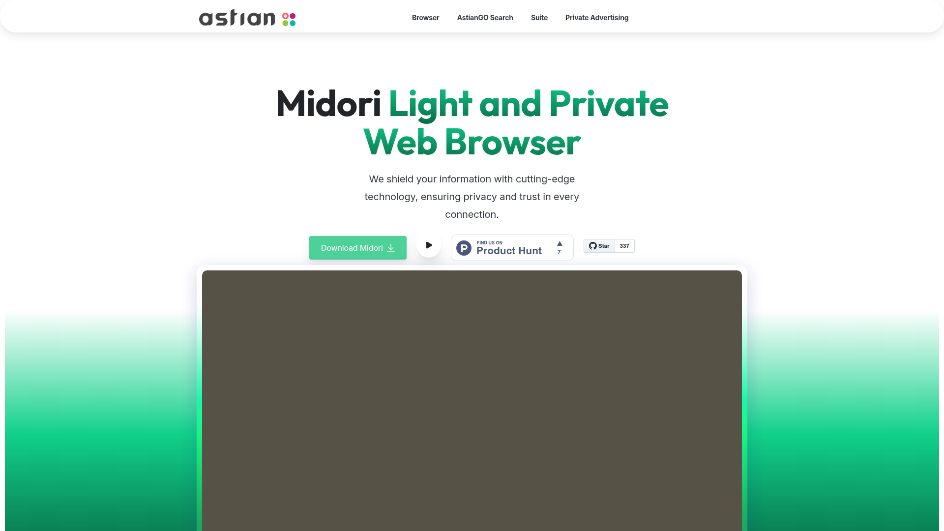 Midori Browser Screenshot