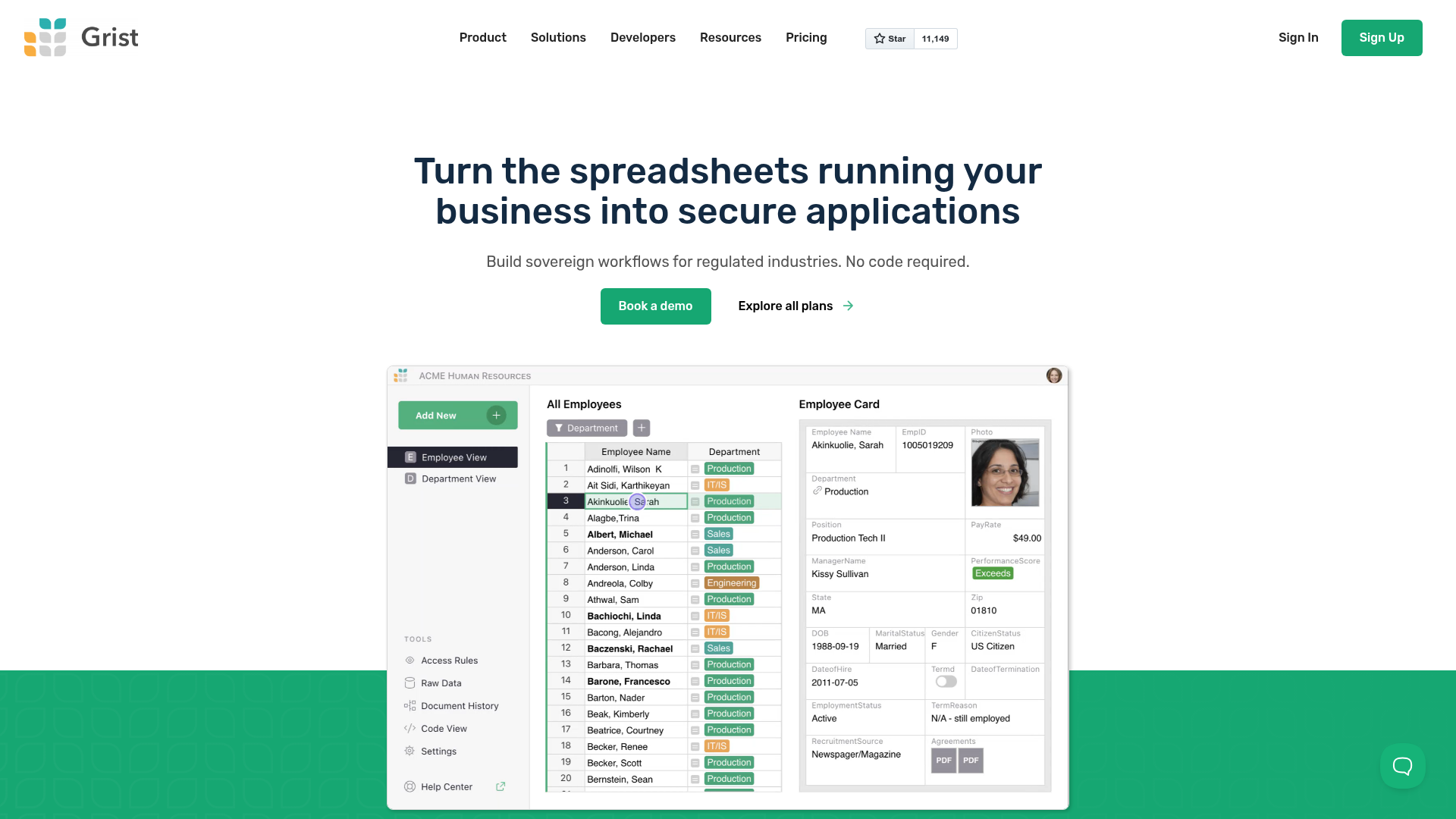 Grist Screenshot