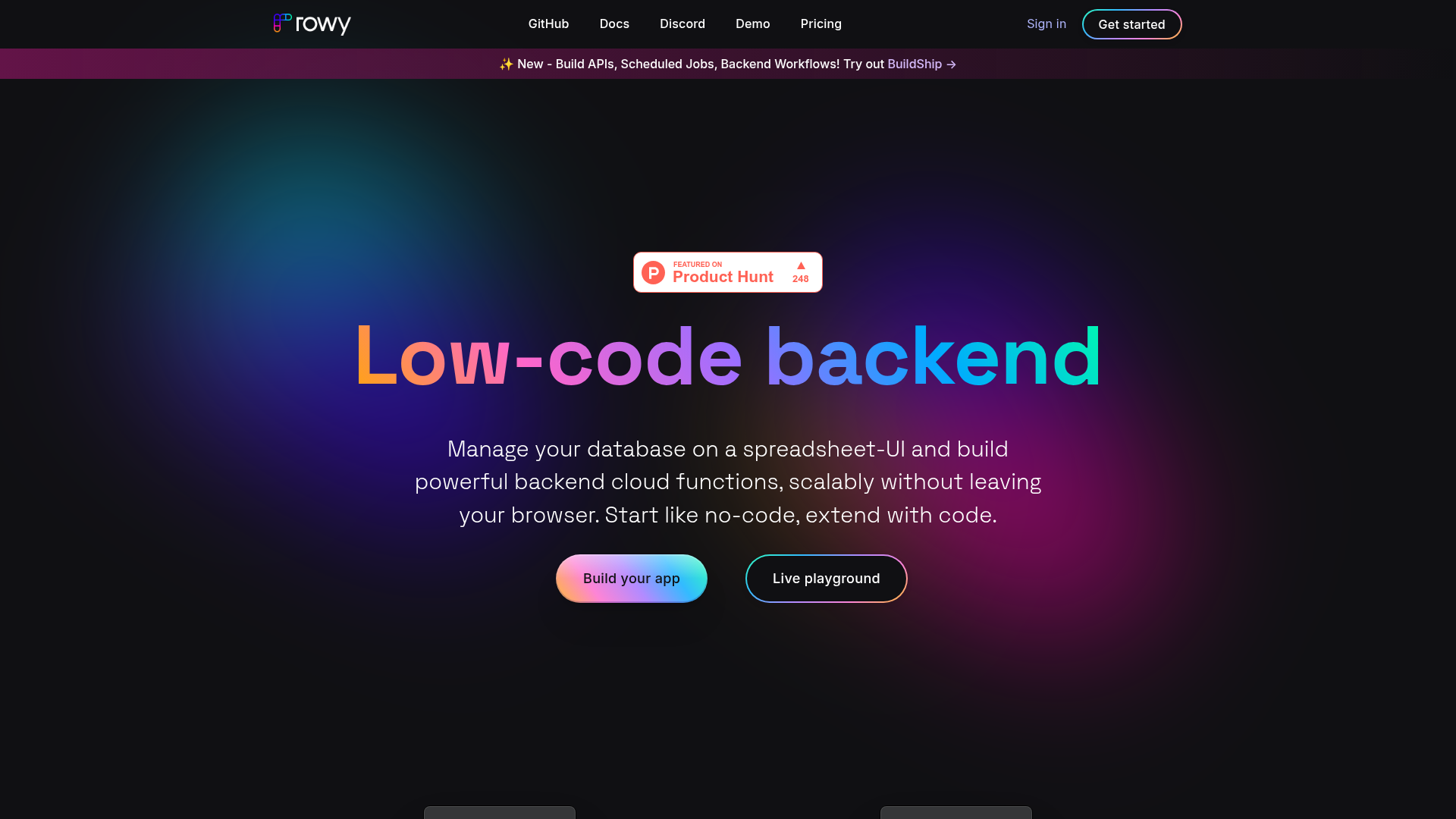 Rowy Screenshot
