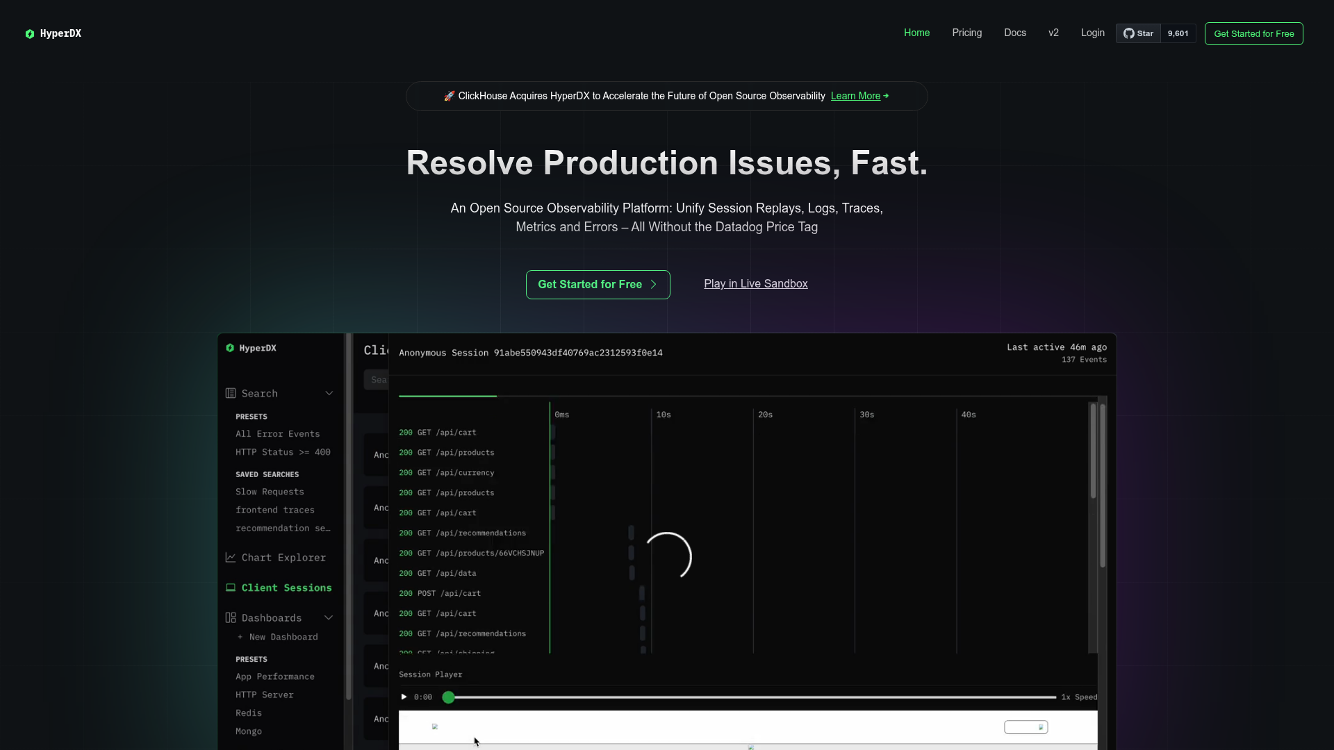HyperDX Screenshot