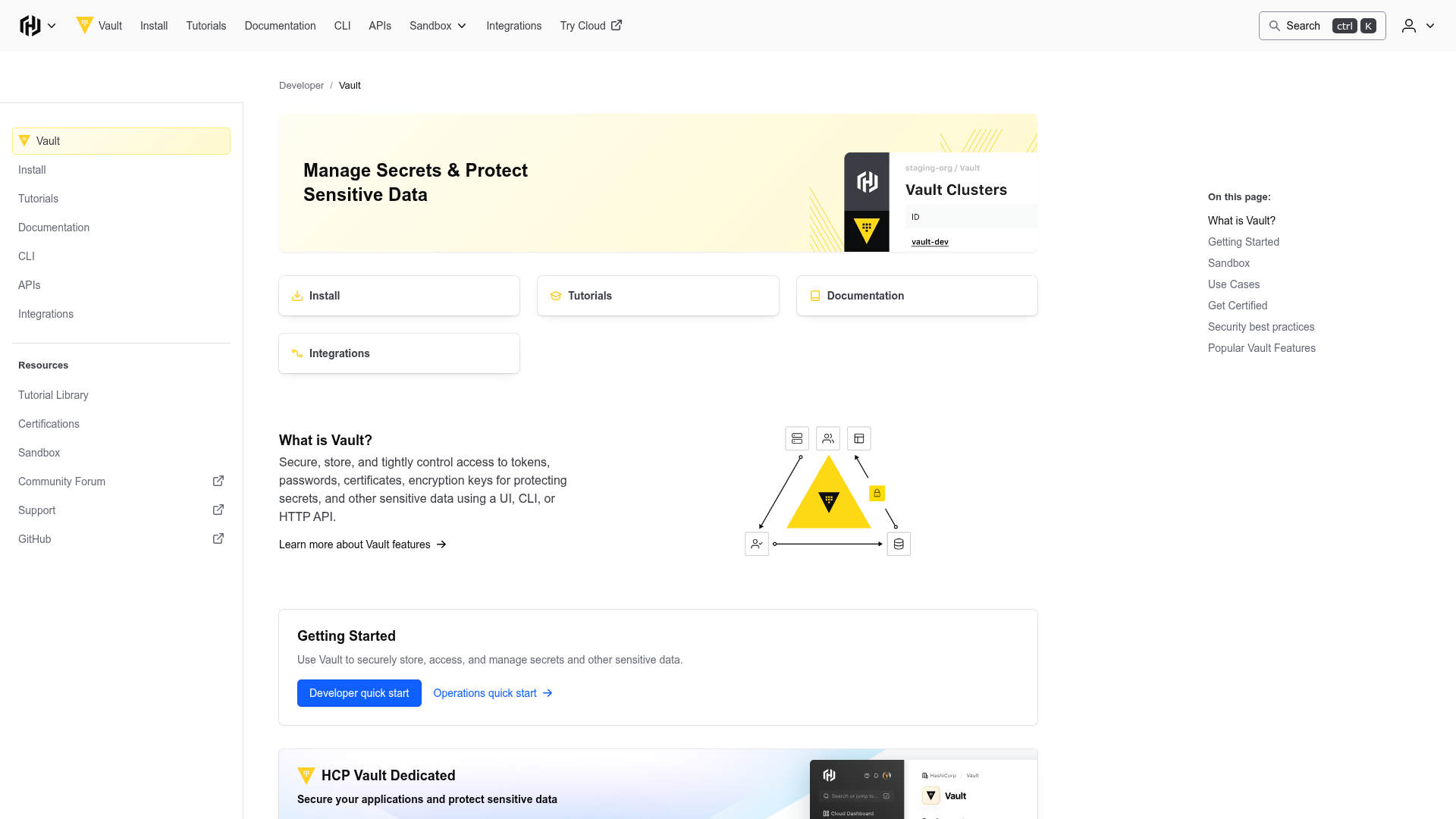HashiCorp Vault Screenshot