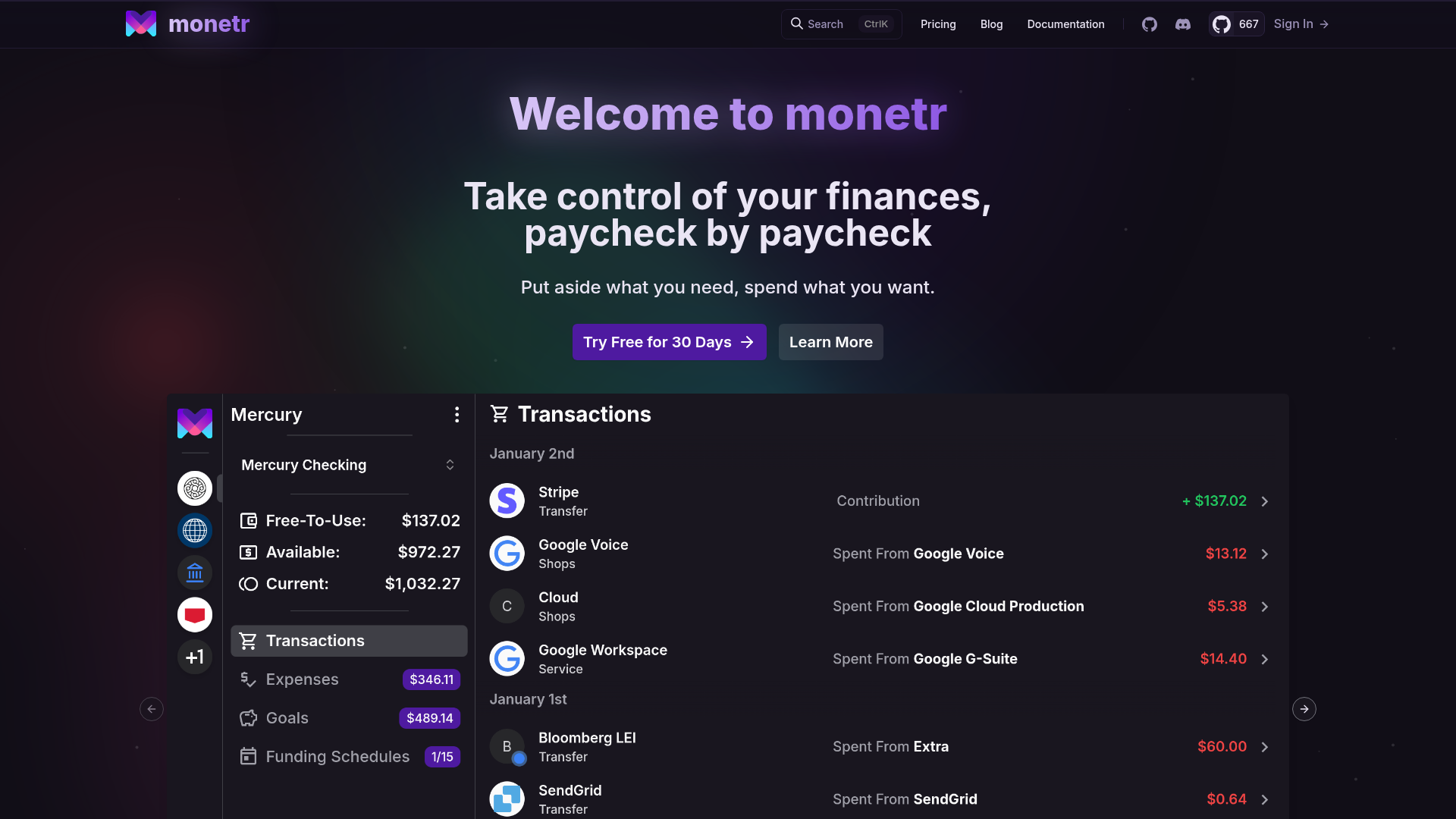 Monetr Screenshot