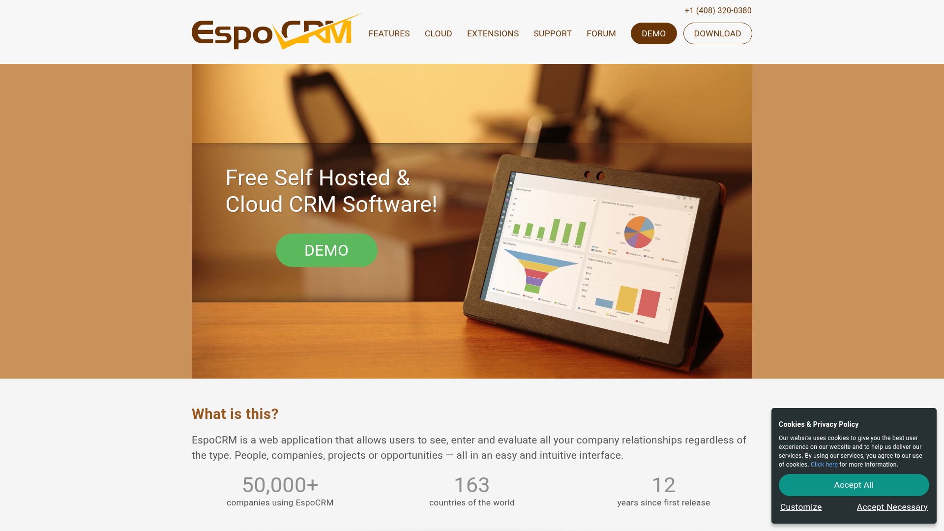 EspoCRM Screenshot