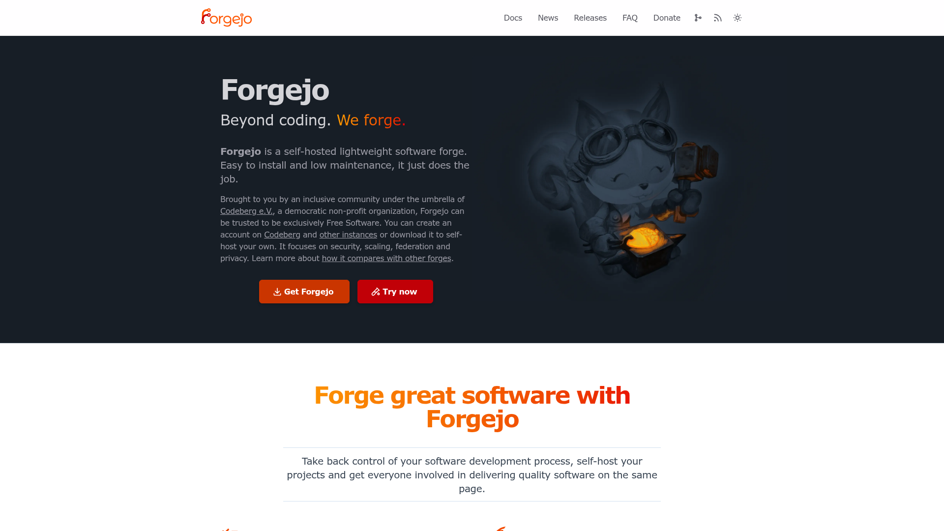 Forgejo Screenshot