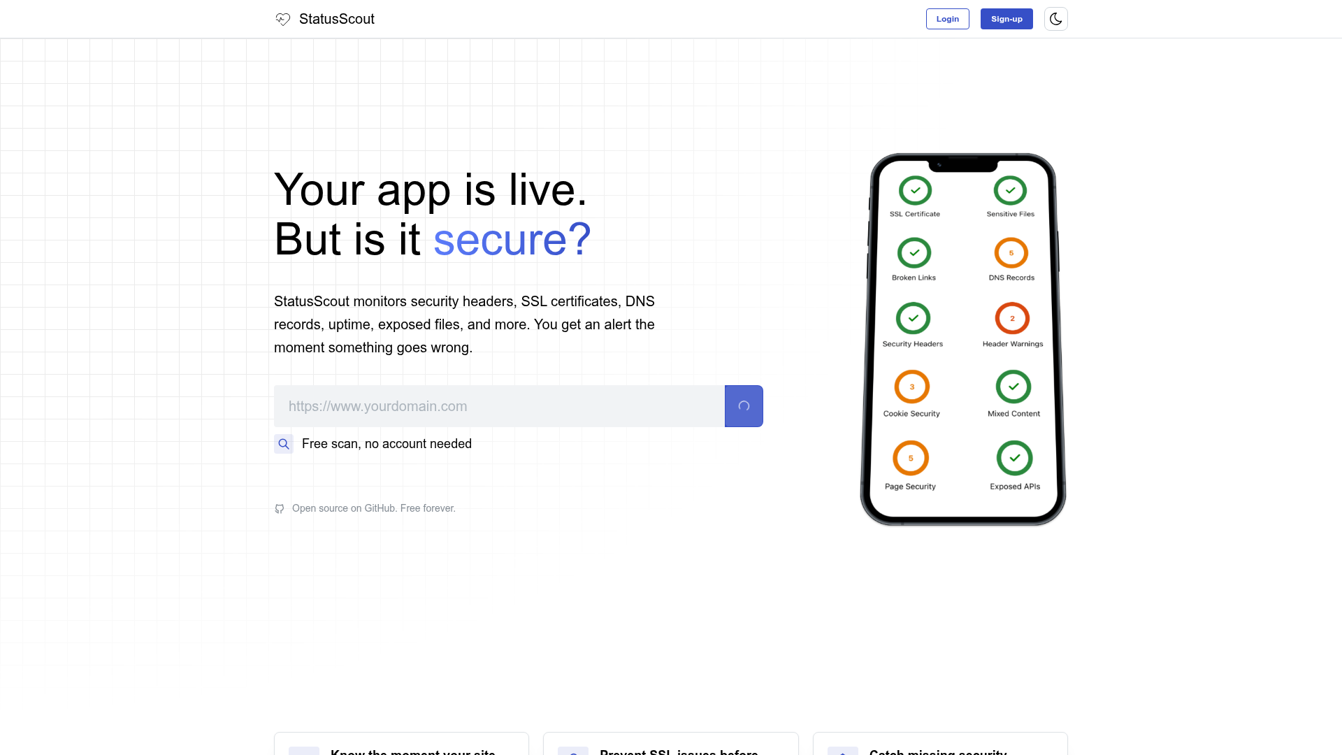StatusScout Screenshot