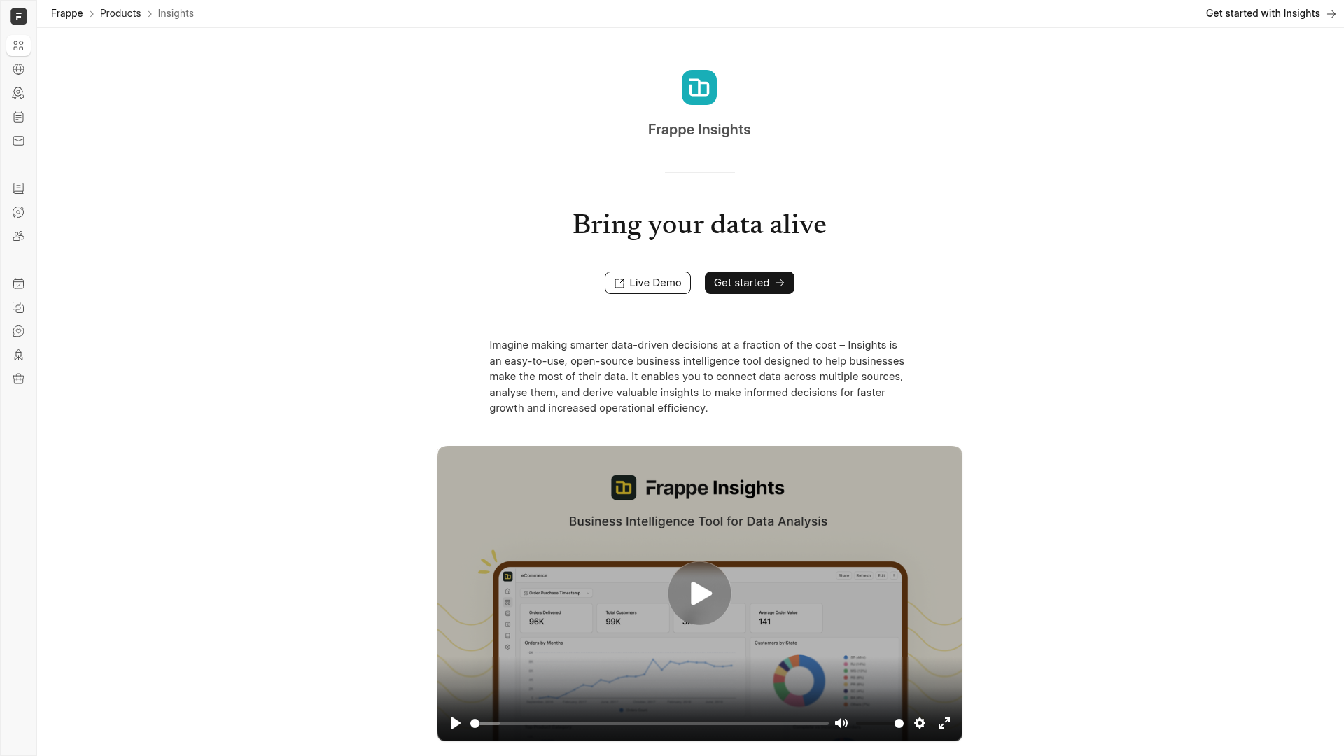 Frappe Insights Screenshot