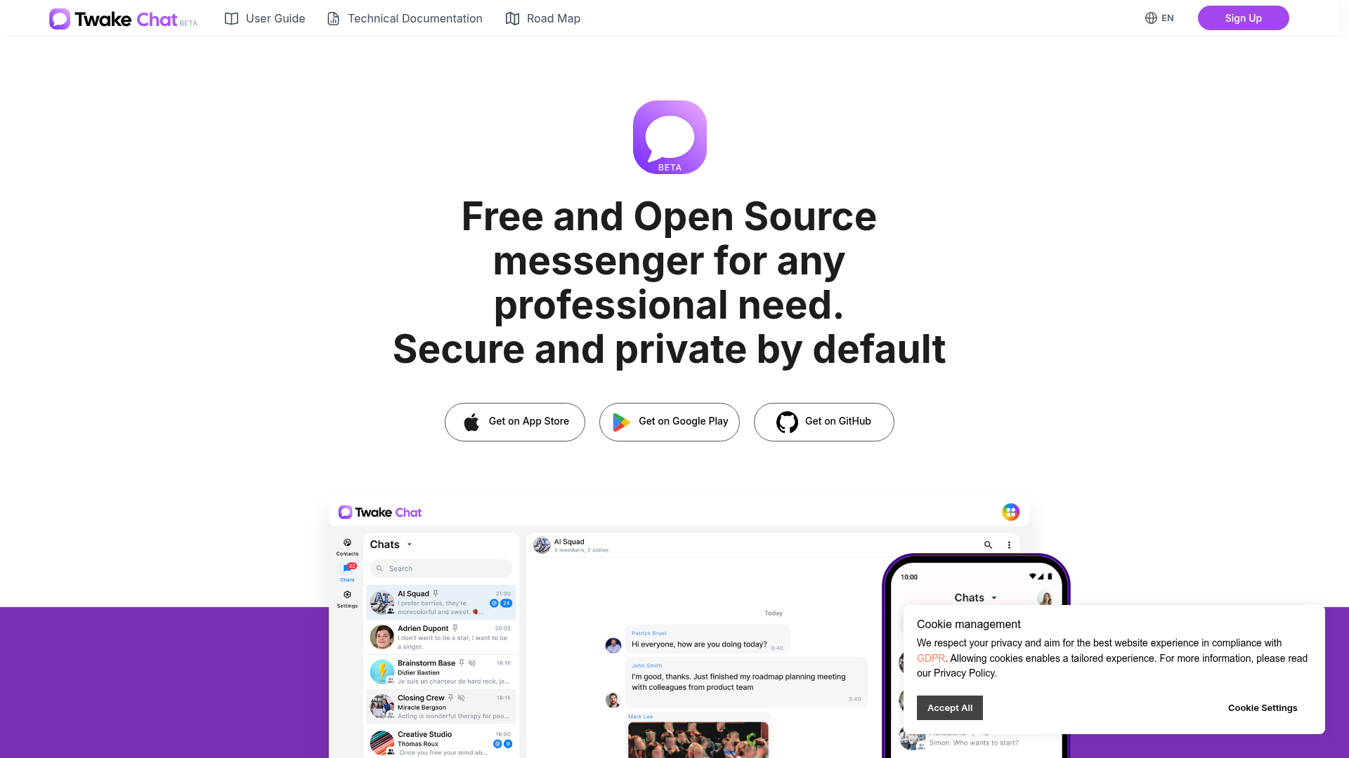 Twake Chat Screenshot