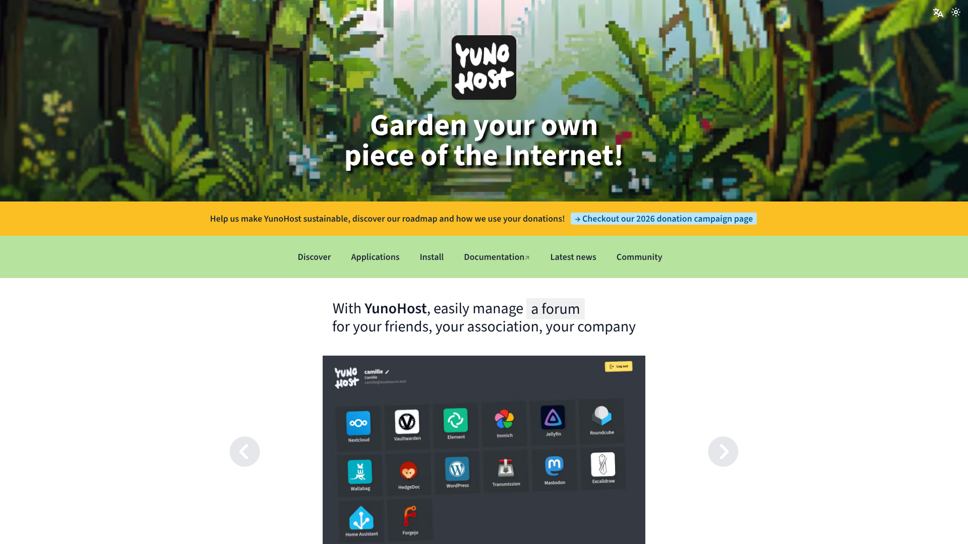 YunoHost Screenshot