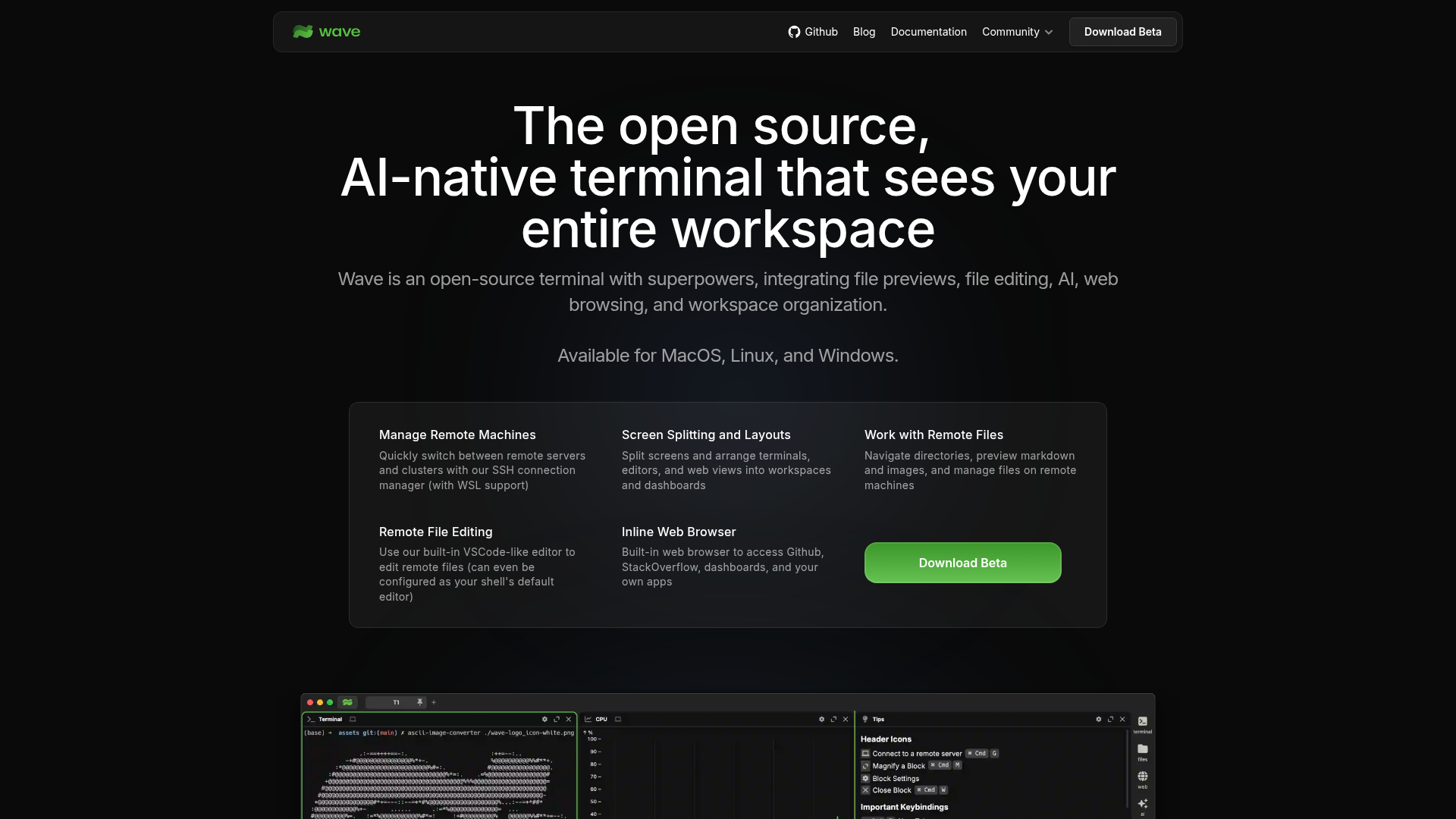 WaveTerm Screenshot