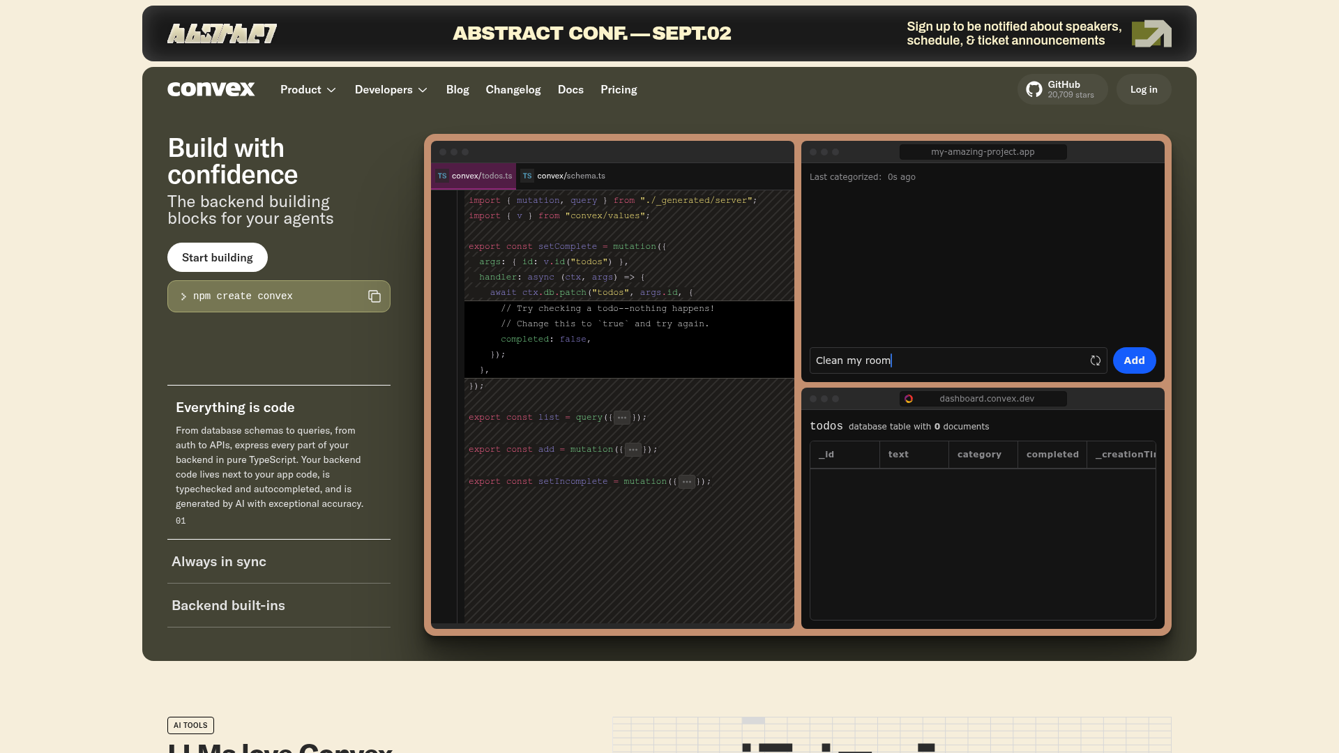 Convex Screenshot