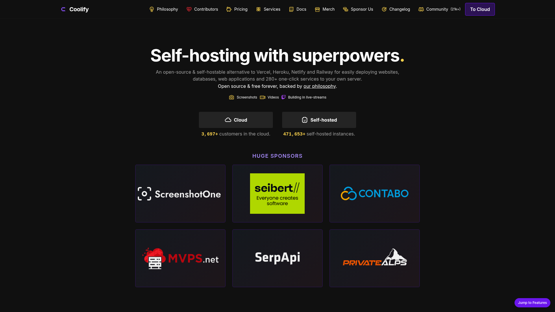 Coolify Screenshot