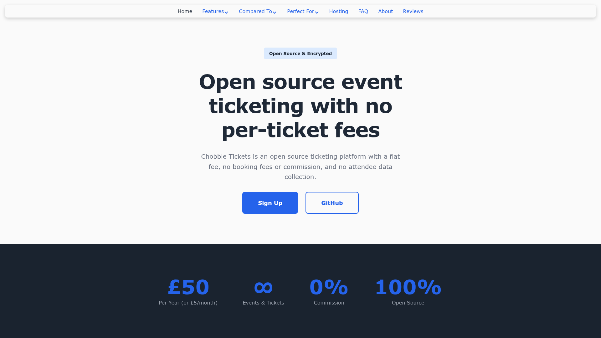 Chobble Tickets Screenshot