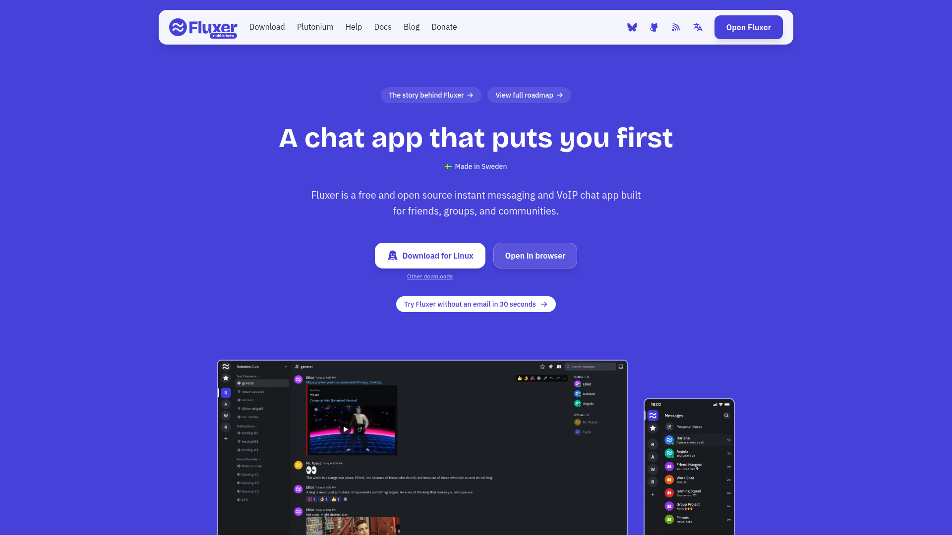 Fluxer Screenshot
