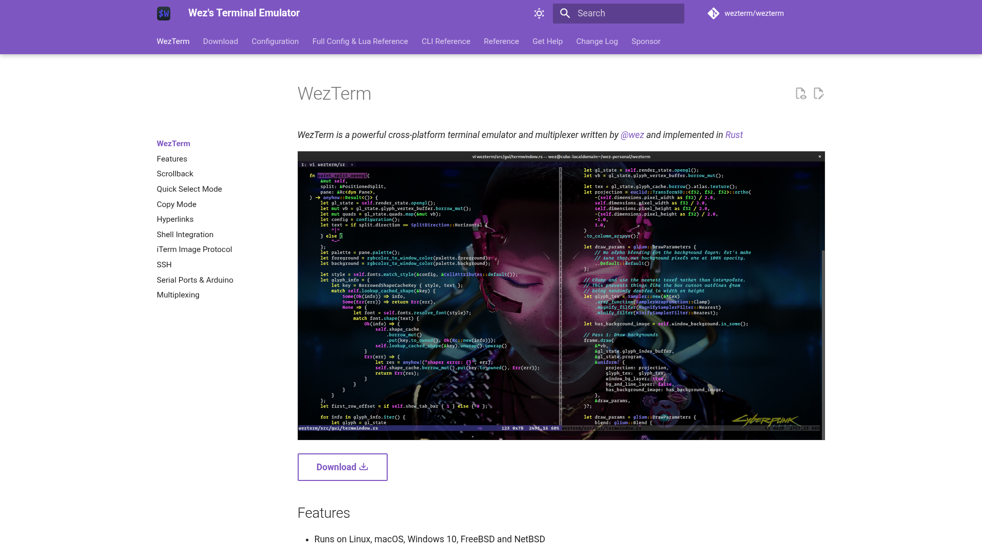 WezTerm Screenshot