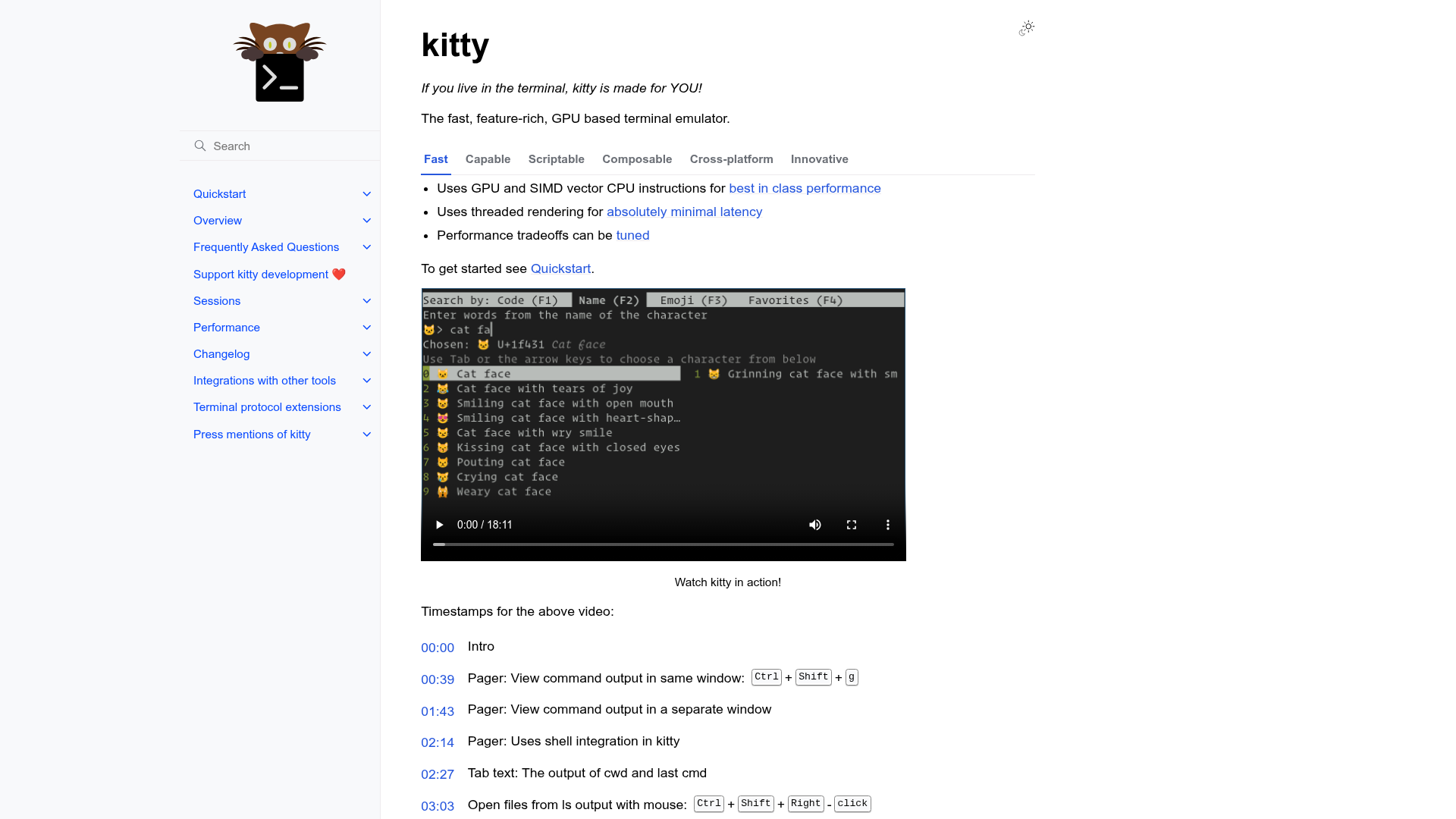Kitty Screenshot