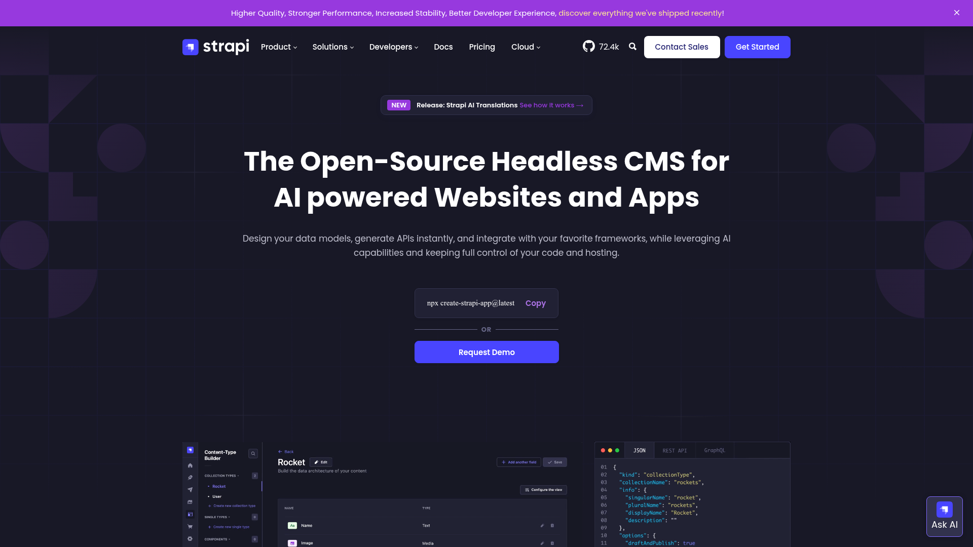 Strapi Screenshot