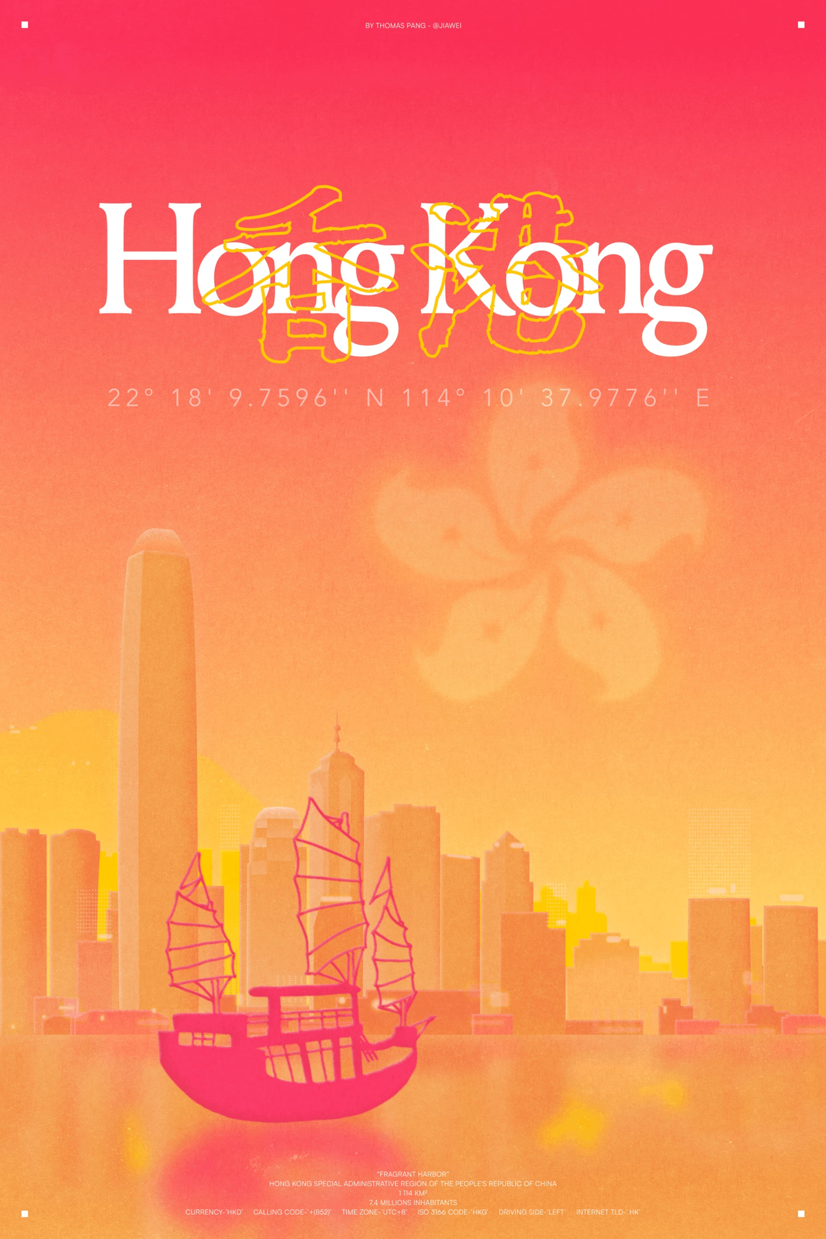 Hong Kong - City Poster