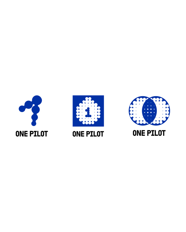 One Pilot logo iterations