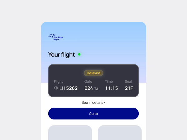 Frankfurt Airport Widget