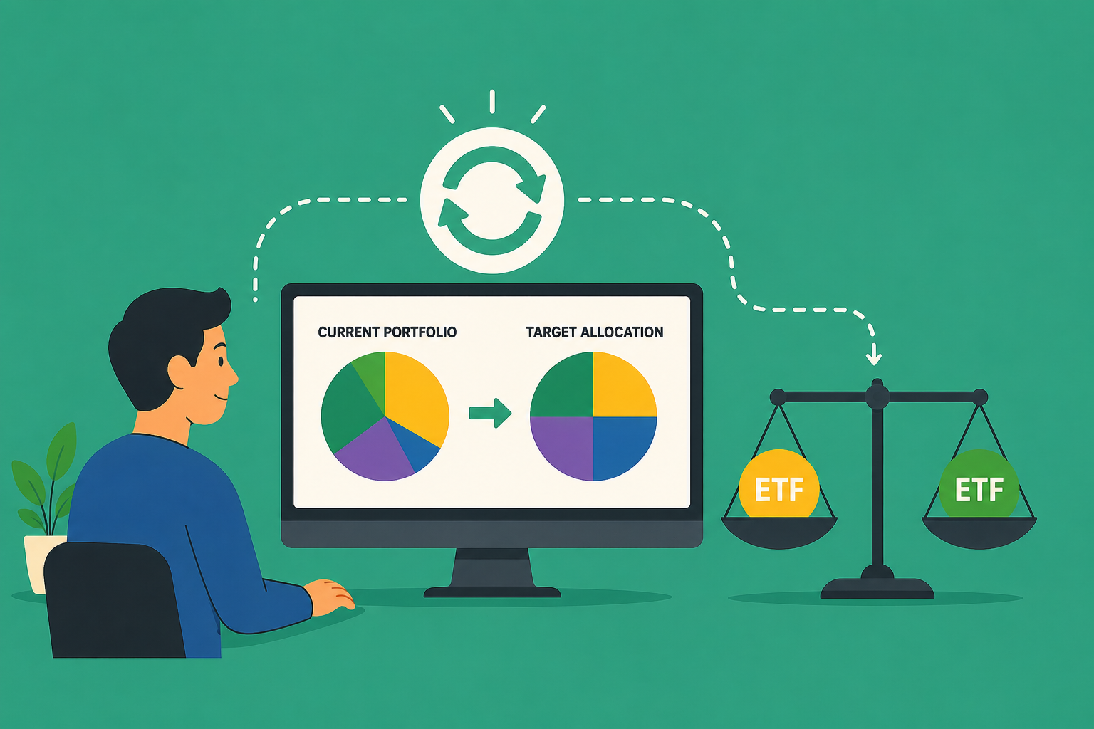 How to automatically rebalance an ETF investment portfolio (step by step) - Passiv