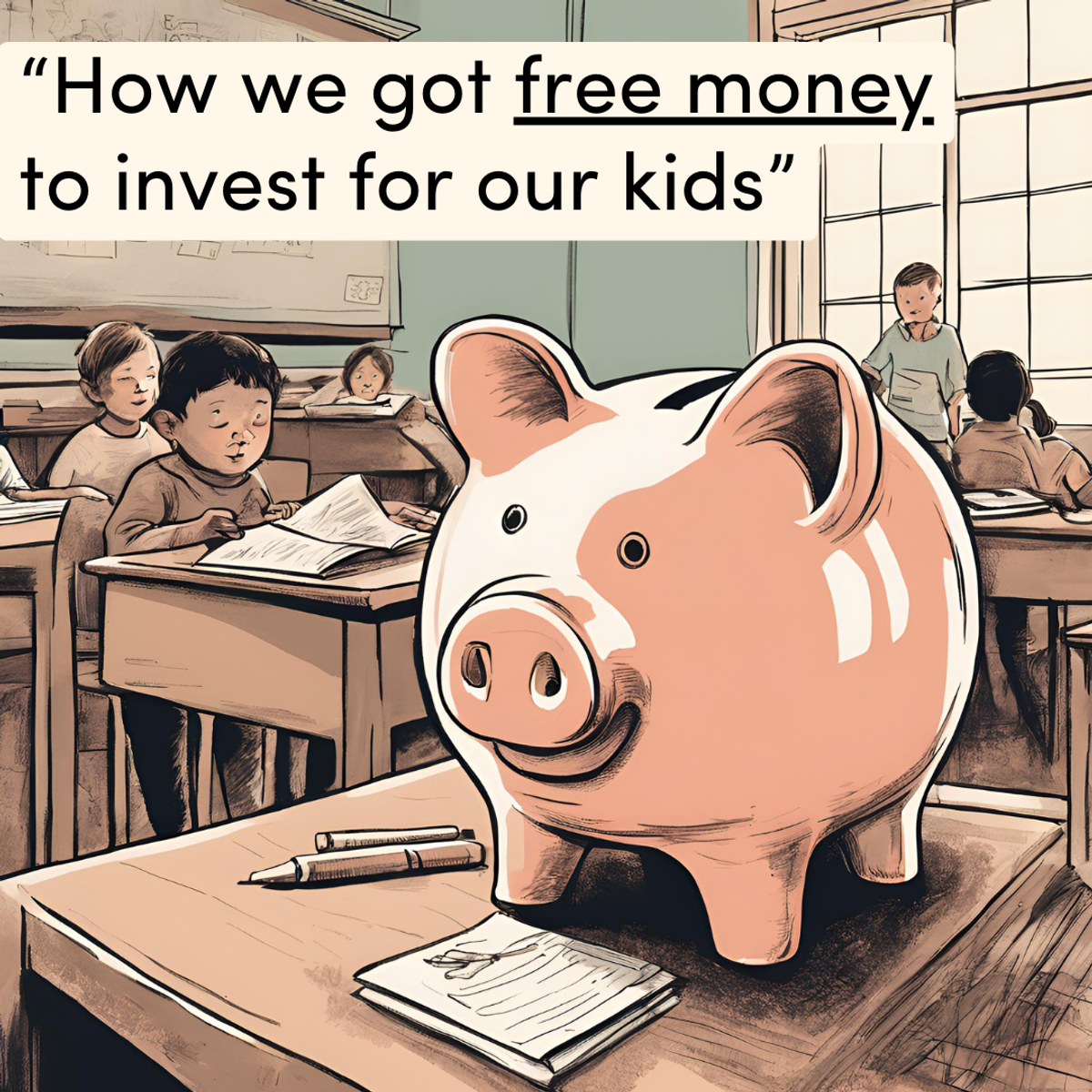 how we got free money to invest for our kids passiv