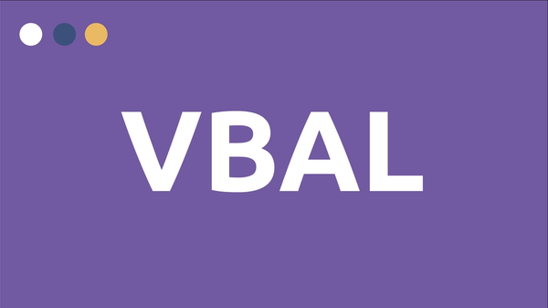 VBAL on purple background