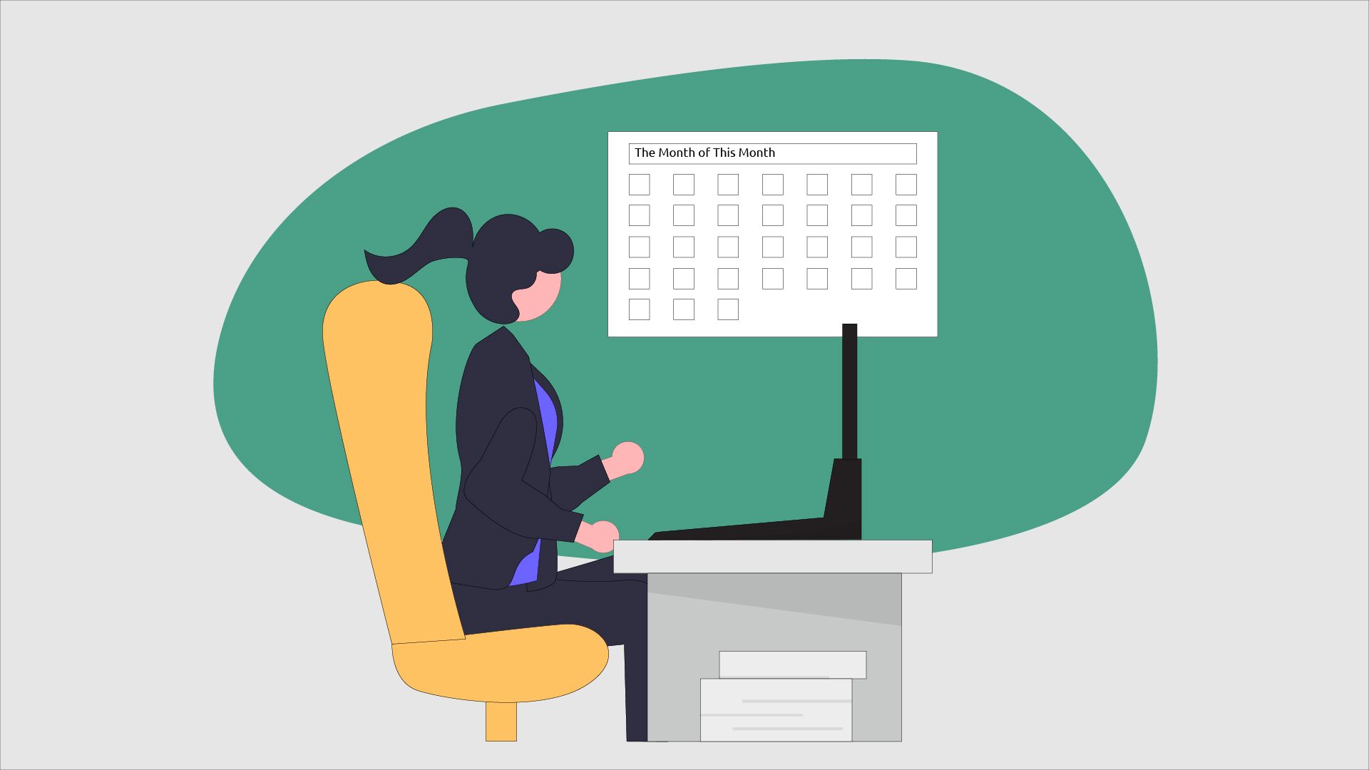 Woman making personal finance decisions.