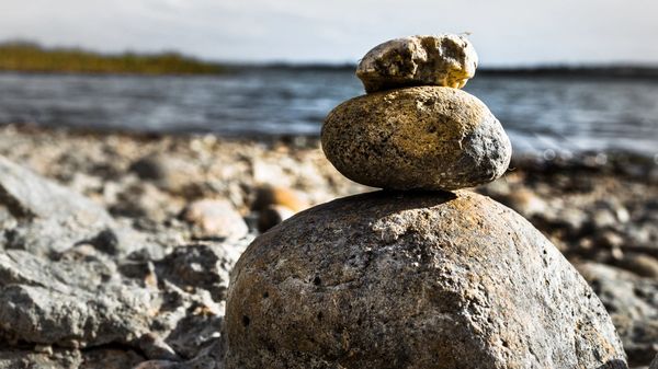 Rocks balancing on one another