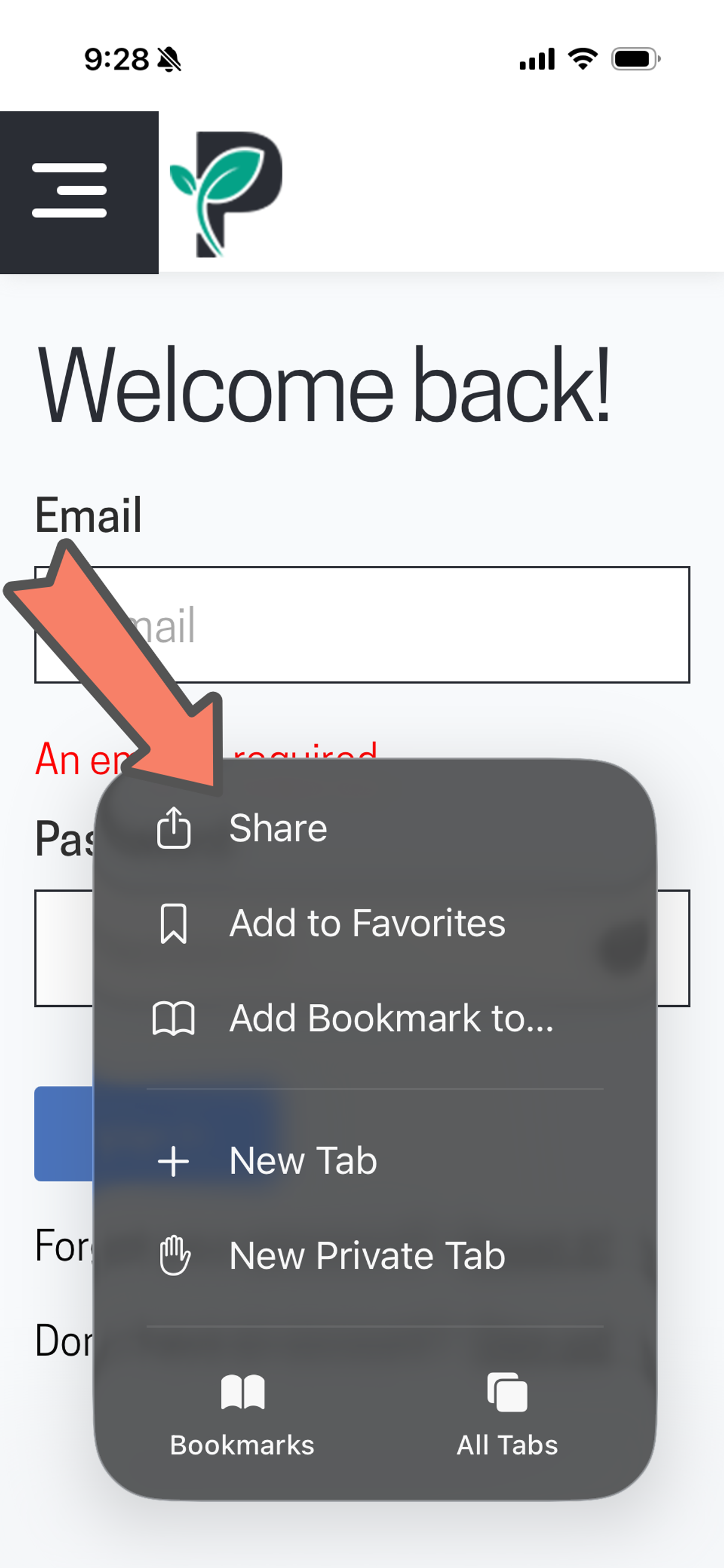 passiv mobile app share