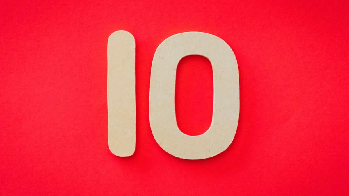 An image of the number 10