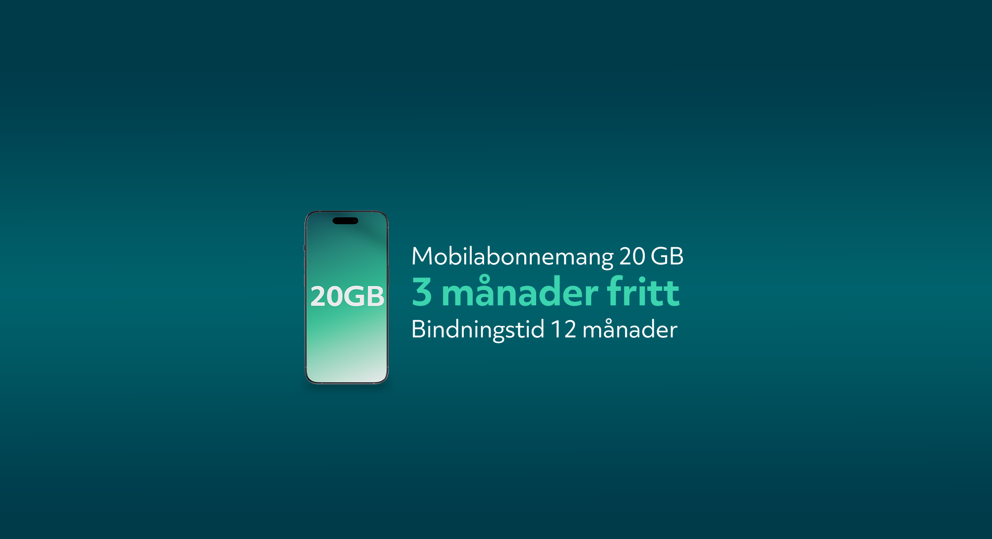 mobilabonnemang 20 GB