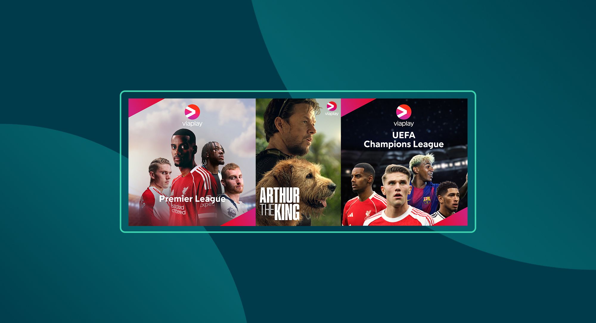 Premier League, Arthur the king, Champions League, som är sport och underhållning du kan se hos Viaplay.