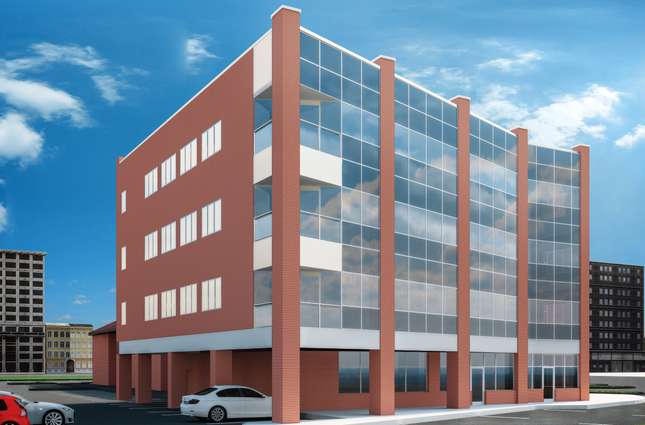 Forbes Building view from road and parking lot