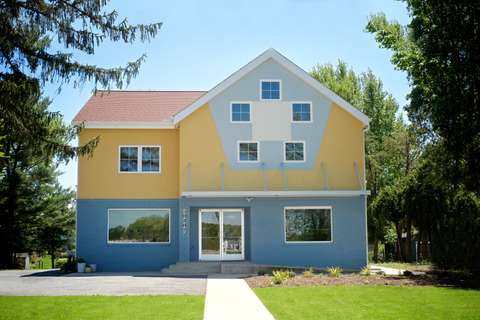 Olenka School of Music & Arts front facade as seen from Route 40, Ellicott City, MD