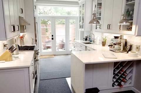 New kitchen renovation in historic Georgetown rowhouse in Washington, DC