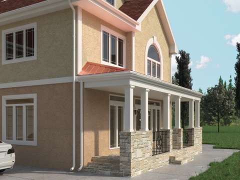 Red Roof porch detail