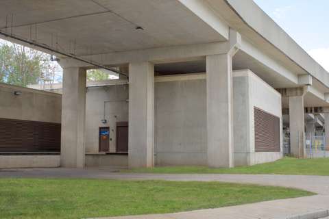 MTA Reisterstown Metro Station detail, Baltimore, MD