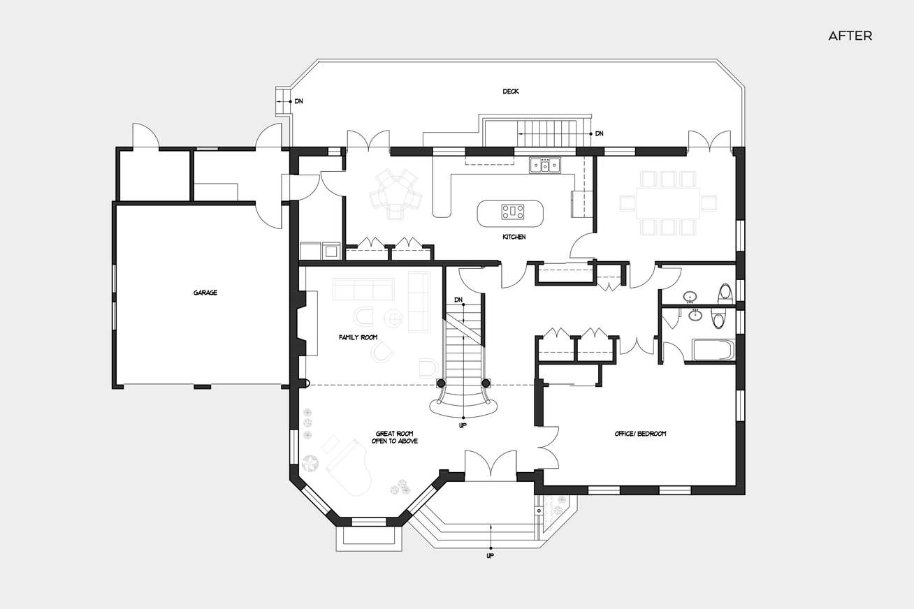 Arlington House after plan