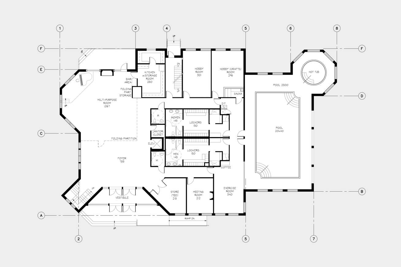 Cascade Estates Recreation Center First Floor Plan