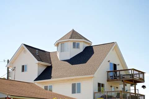 The Lighthouse's tower loft and balcony detail