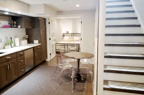 Historic Washington, DC Georgetown rowhouse basement with in-law suite