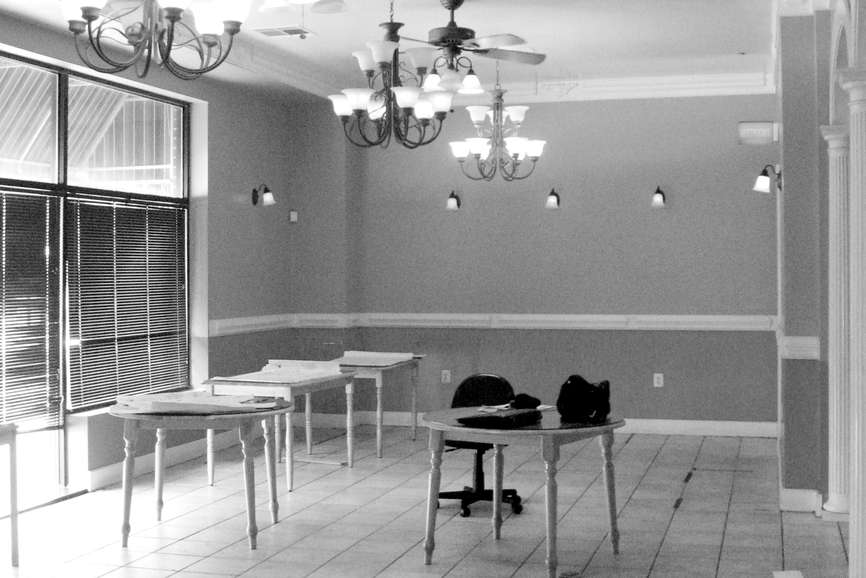 Nostalgia Bistro in Rockville, MD main dining area under construction