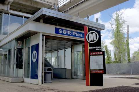 MTA Reisterstown Metro Station entrance, Baltimore, MD